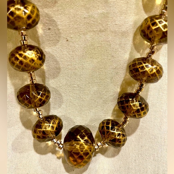 Vintage Opera Length Metallic Bead Necklace - Picture 3 of 16